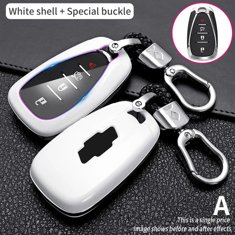 ABS Car Key Case Cover for Chevrolet Chevy Malibu Camaro Cruze Traverse Spark Equinox Sonic Volt Bolt Smart Key Protective Shell