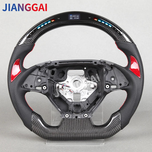 LED Flash Display Carbon Fiber Racing Car Steering Wheel Kit For Chevrolet Camaro 2014-2018 Corvette C7 Chevy ss