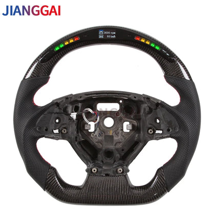 LED Flash Display Carbon Fiber Racing Car Steering Wheel Kit For Chevrolet Camaro 2014-2018 Corvette C7 Chevy ss