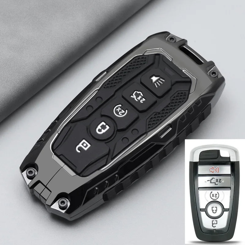 Car Remote Key Case Cover Shell Fob For Ford Edge Fusion Mustang Explorer F150 F250 F350 Ecosport Protector Holder Keyless