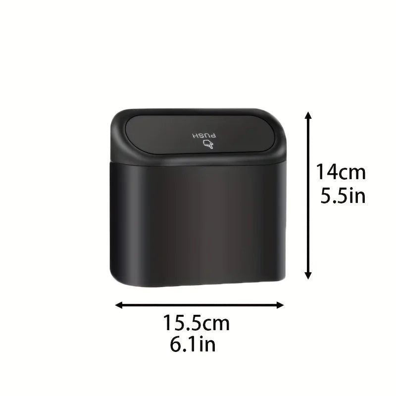 3Pcs Car trash can (with lid) contains 60 (300) garbage bags, small car trash can, leak-proof mini car accessories