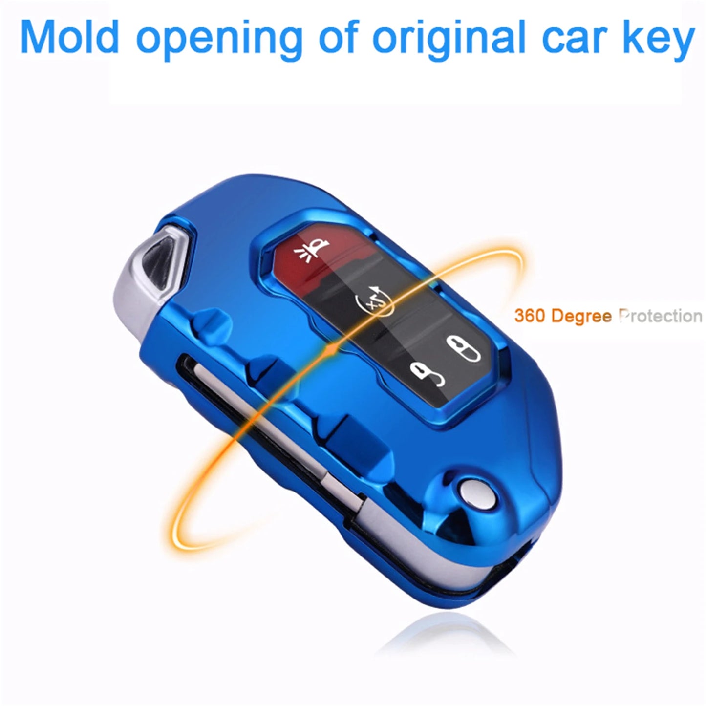 Case Holder Key Fob Cover SkinFor Jeep 2020 2021 Gladiator JT Sahara JLU 2018 2019 Jeep Wrangler JL JLU Rubicon